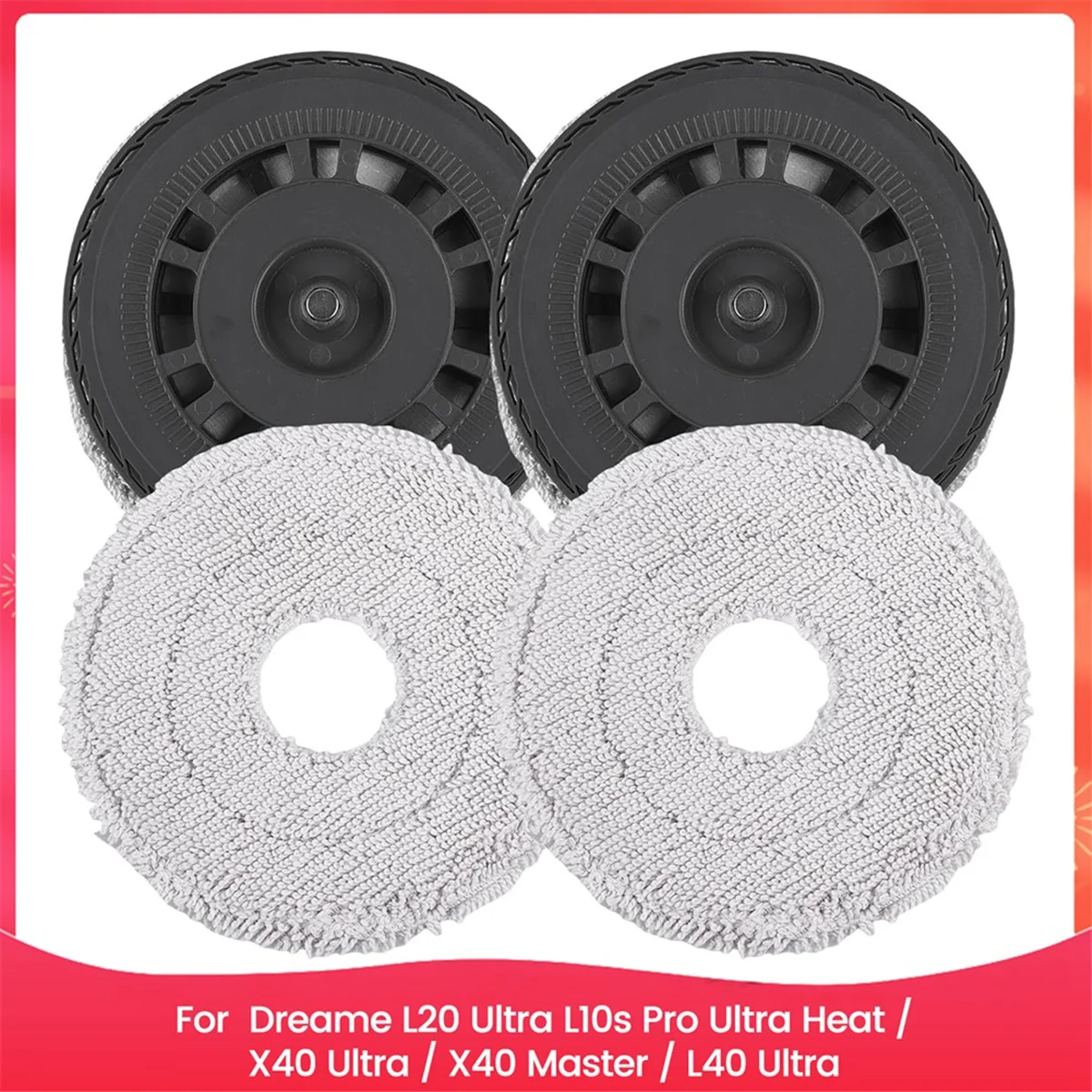 لوحة تنظيف ساخنة ممسحة قماشية لأجزاء المكنسة الكهربائية L20 Ultra L10s Pro Ultra Heat / X40 Ultra / X40 Master / L40 Ultra