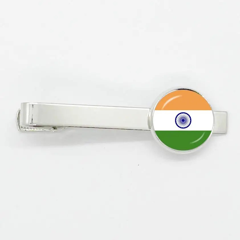 25 Countries National Flag Tie Clips Men Fashion Metal Necktie China Thailand Singapore Flag Clip Pins Button Wedding Suit Pins