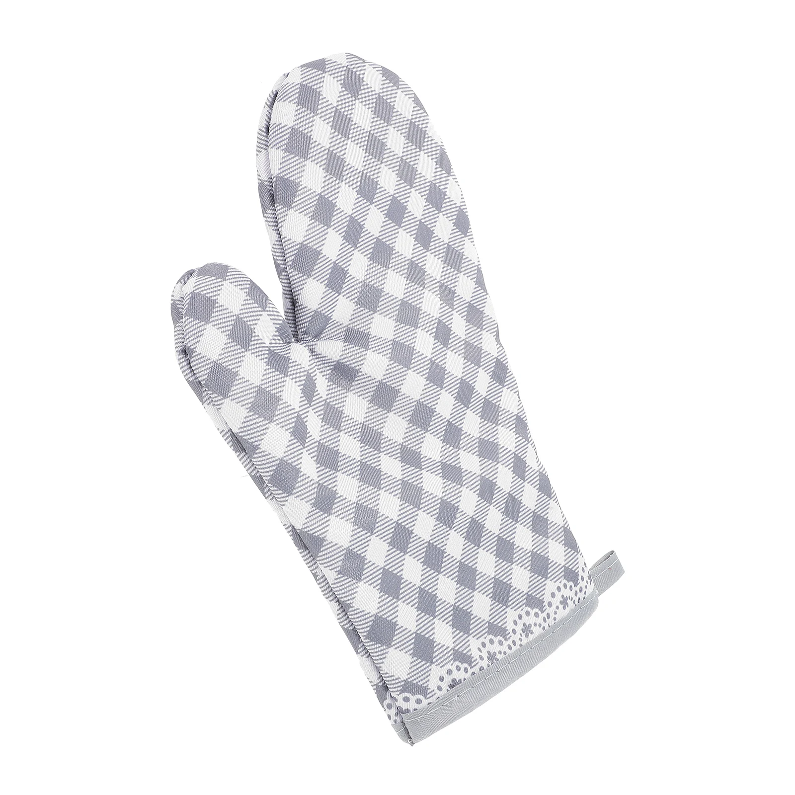 

Plaid Baking Heat Resistant Oven Mitts Gloves Microwave Safe Kitchen Cooking Mitten Oven Mittens Thermal Protection