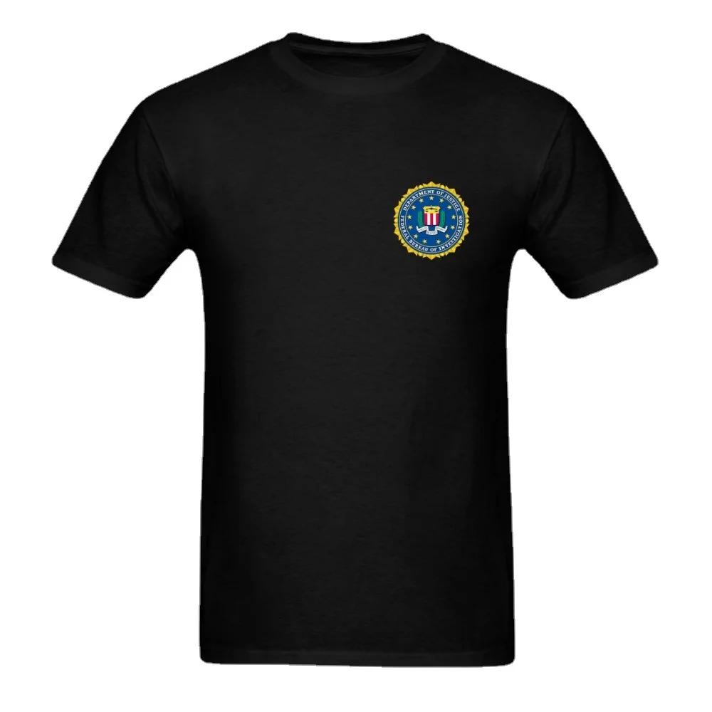 FBI Symbol Printed T-Shirt Cotton O-Neck Short Sleeve Men's T Shirt New Size S-3XL