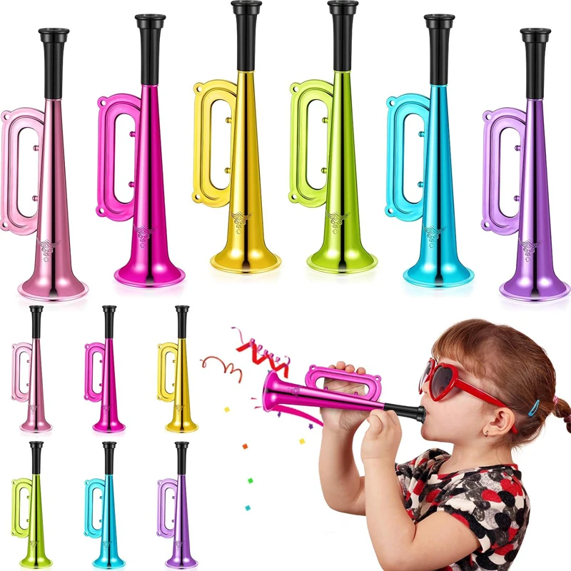 

12 Pcs Party Gadgets Party Blowers Lip Powder Sound Fart Carnival Trombette Birthday Supplies Birthday Gadget Clap Hand Rattles