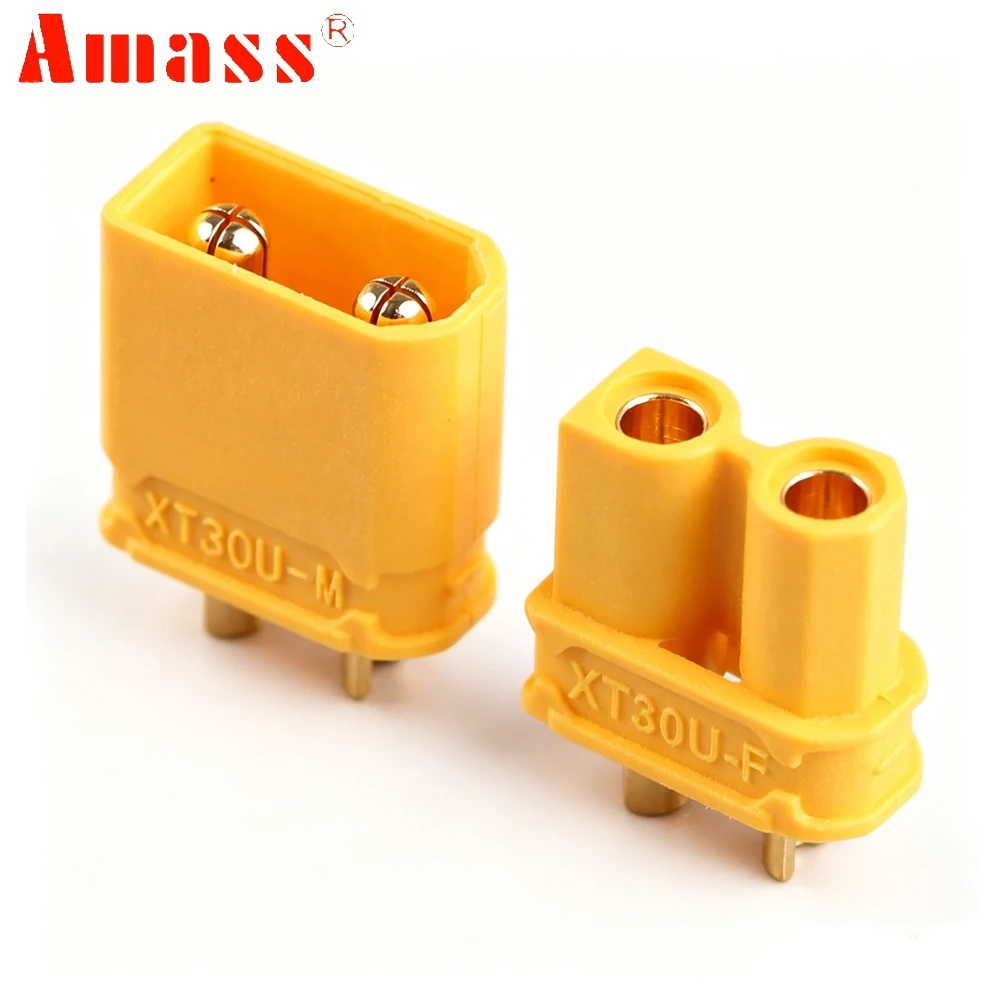 10Pair/lot Amass XT30U Male & Female Gold-plated Bullet Connector Upgrade XT30