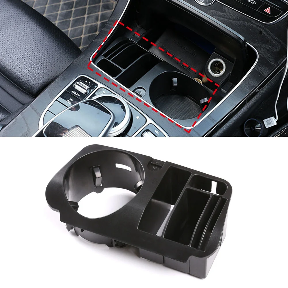 Car Central Control Water Cup Holder Storage Box Phone Holder for C E GLC Class W205 X253 W213