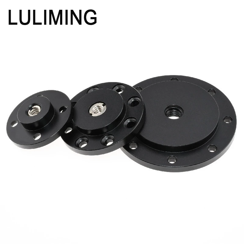 Mesa para acampar al aire libre, bandeja para Pizza, adaptador de conexión, mesa de madera Aolid, proyector DIY, brida de aleación de aluminio, trípode, Base fija