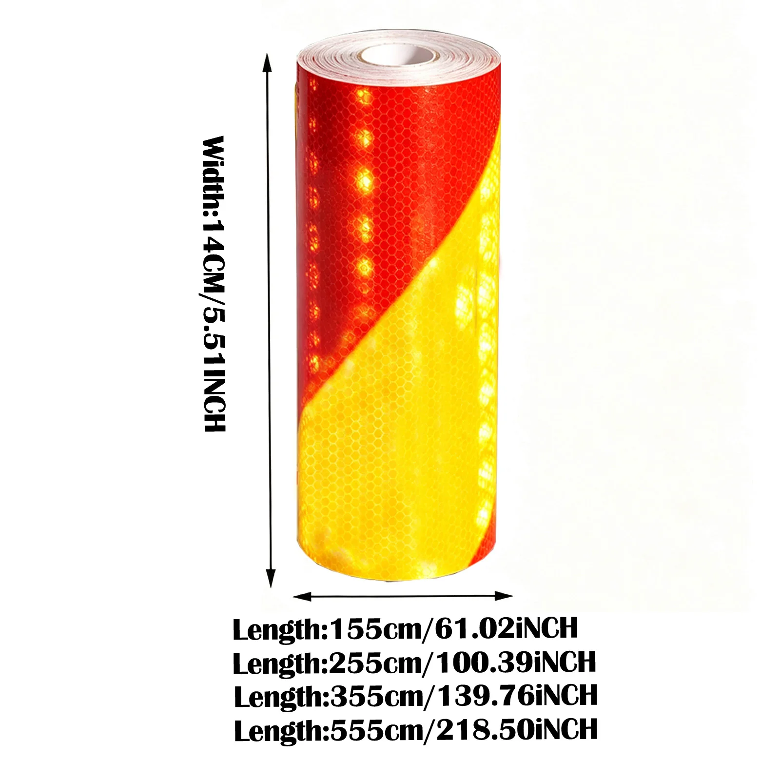 15CM Twill Print Reflective Safety Warning Tape Self Adhesive PVC Car Accessory Tape High Visibility Warning For Car Truck