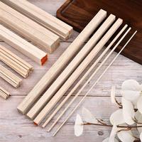 2/3/4/10/12/15mm Balsa Wood Craft Square Cudgel Model Toys Building Carving Handicraft Educational DIY Accessories Balsa Stick