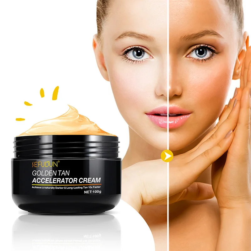 

Summer Body Tanning Cream Long-lasting Bronze Nourishing Sunbath Body Tanning Cream Natural Ingredients Attractive Tanning Cream