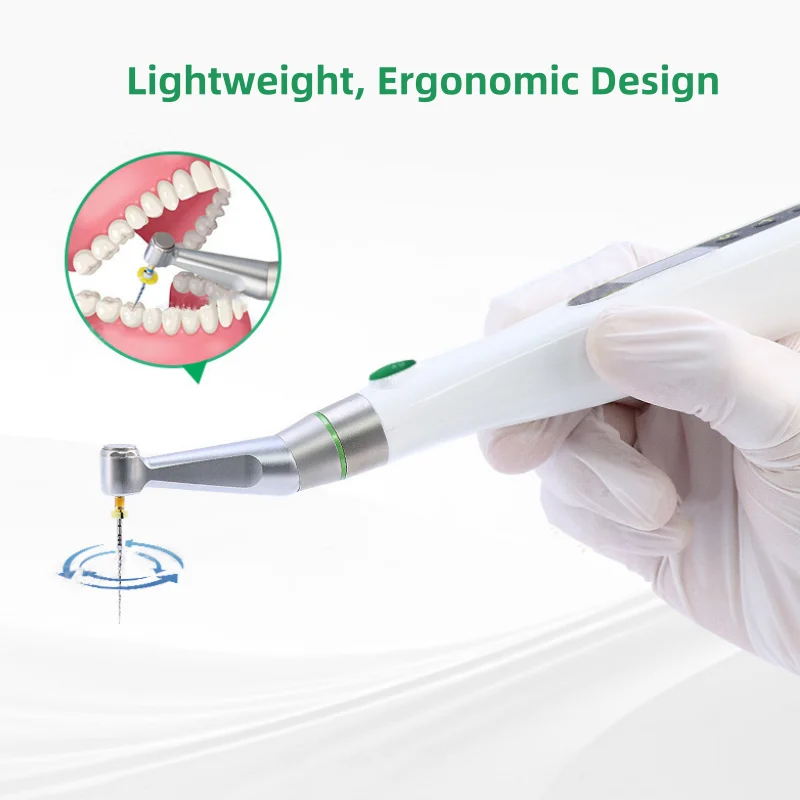 محرك لبي الأسنان لاسلكي مع شاشة LCD ، علاج قناة الجذر ، معدات عيادة طب الأسنان ، زاوية كونترا