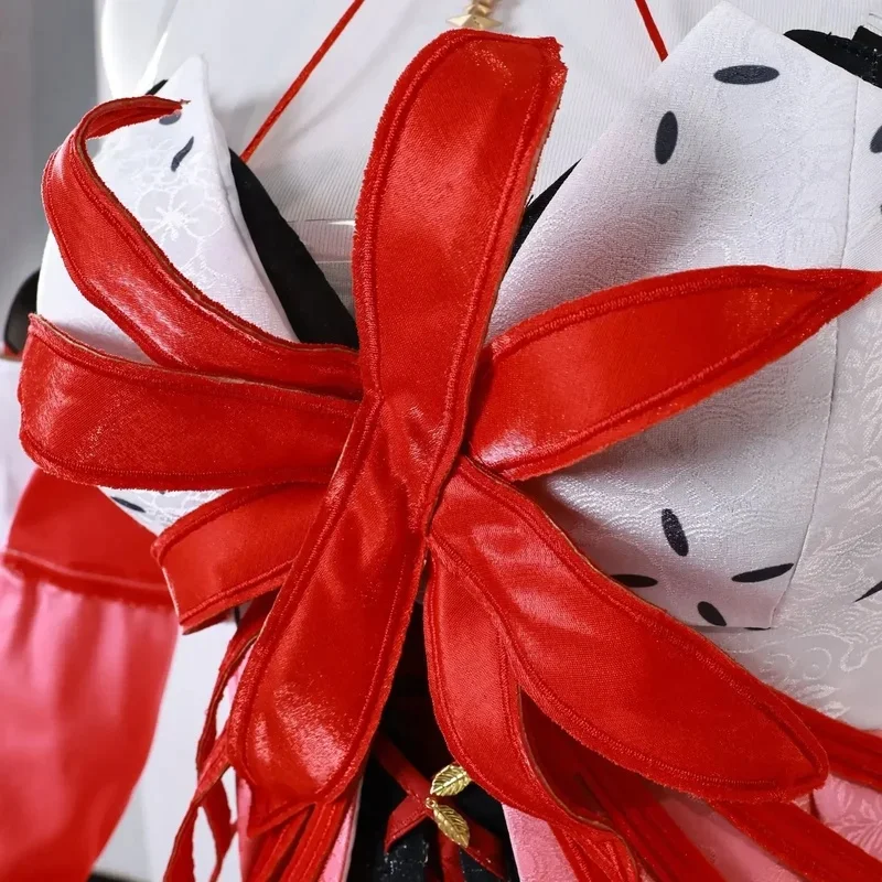 c;4,h'6\e/7;Game Wuthering Waves Phrolova Red Spider Lily Suit Gorgeous Dress Uniform Cosplay Costume Wig Halloween b;6,k'8\s.9/ view 4