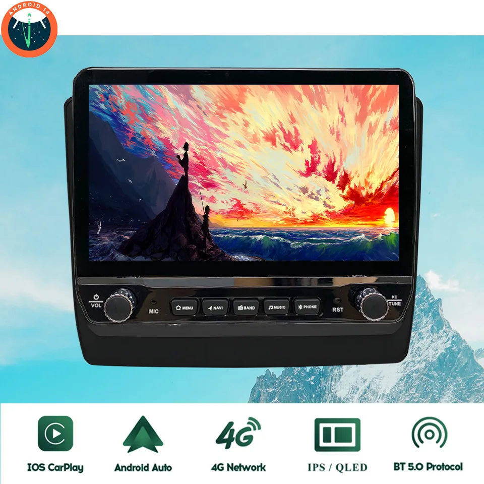 8Core 8G+128G Carplay Auto Car Radio Audio Stereo For Isuzu D-MAX 2019 - 2023 GPS Navigation DVD Cassette 4G Lte Head Unit HU