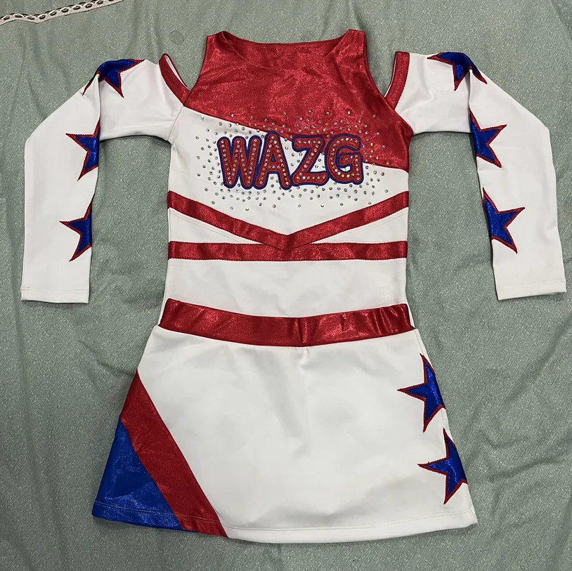 

Детские костюмы для соревнований по черлидингу, женские костюмы для аэробики, гимнастики, танцев