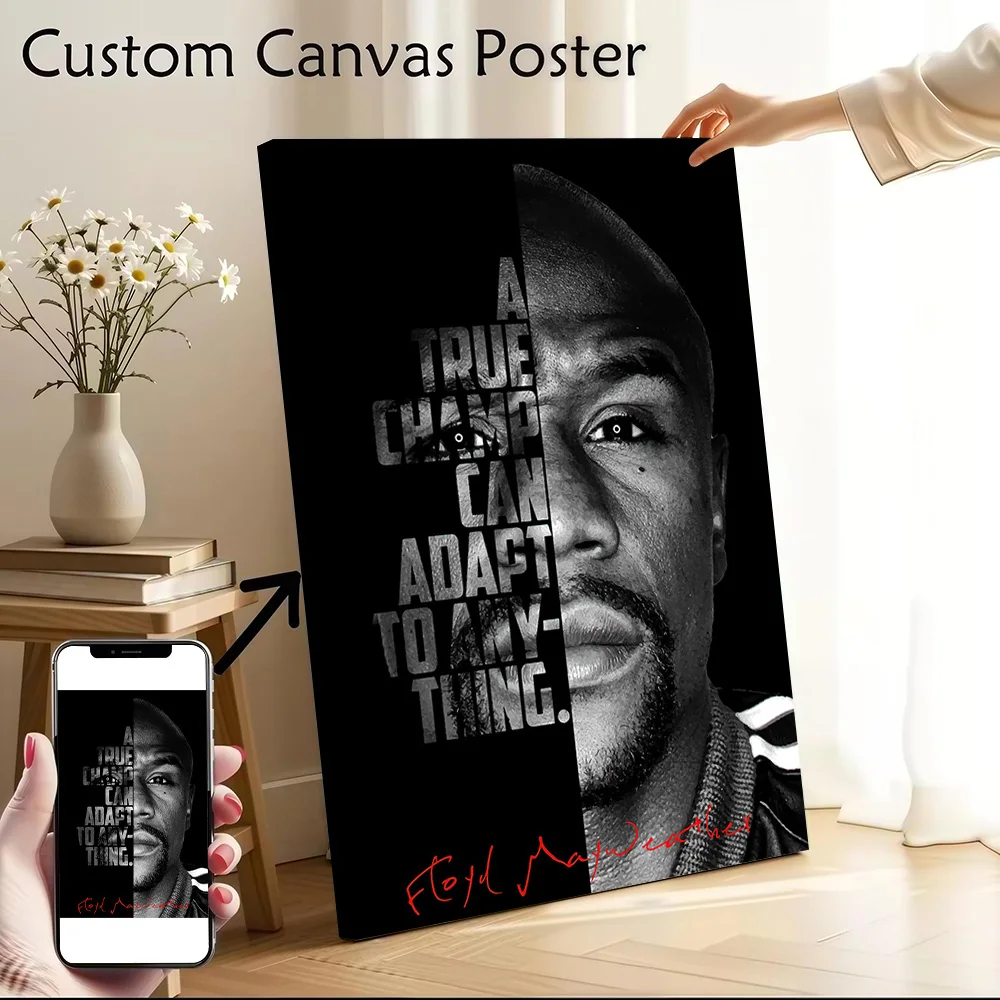 Floyd Mayweather Poster Canvas Wall Art Personalized Print Modern Painting Perfect Gift for Home Decor Luxury Decoration Bedroom