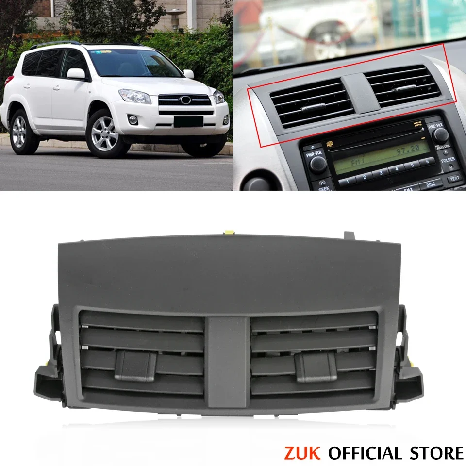 

ZUK For TOYOTA RAV4 2009 2010 2011 2012 2013 Car Dashboard AC Air Conditioner Vent Central Outlet Panel Grille Cover