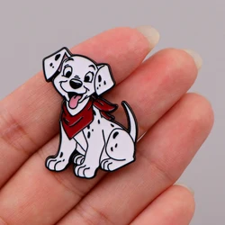 Cute Dalmatian Enamel Pin Cartoon Puppy Lapel Pins for Backpacks Brooches Metal Brooch for Clothes Jewelry Gifts for Friends