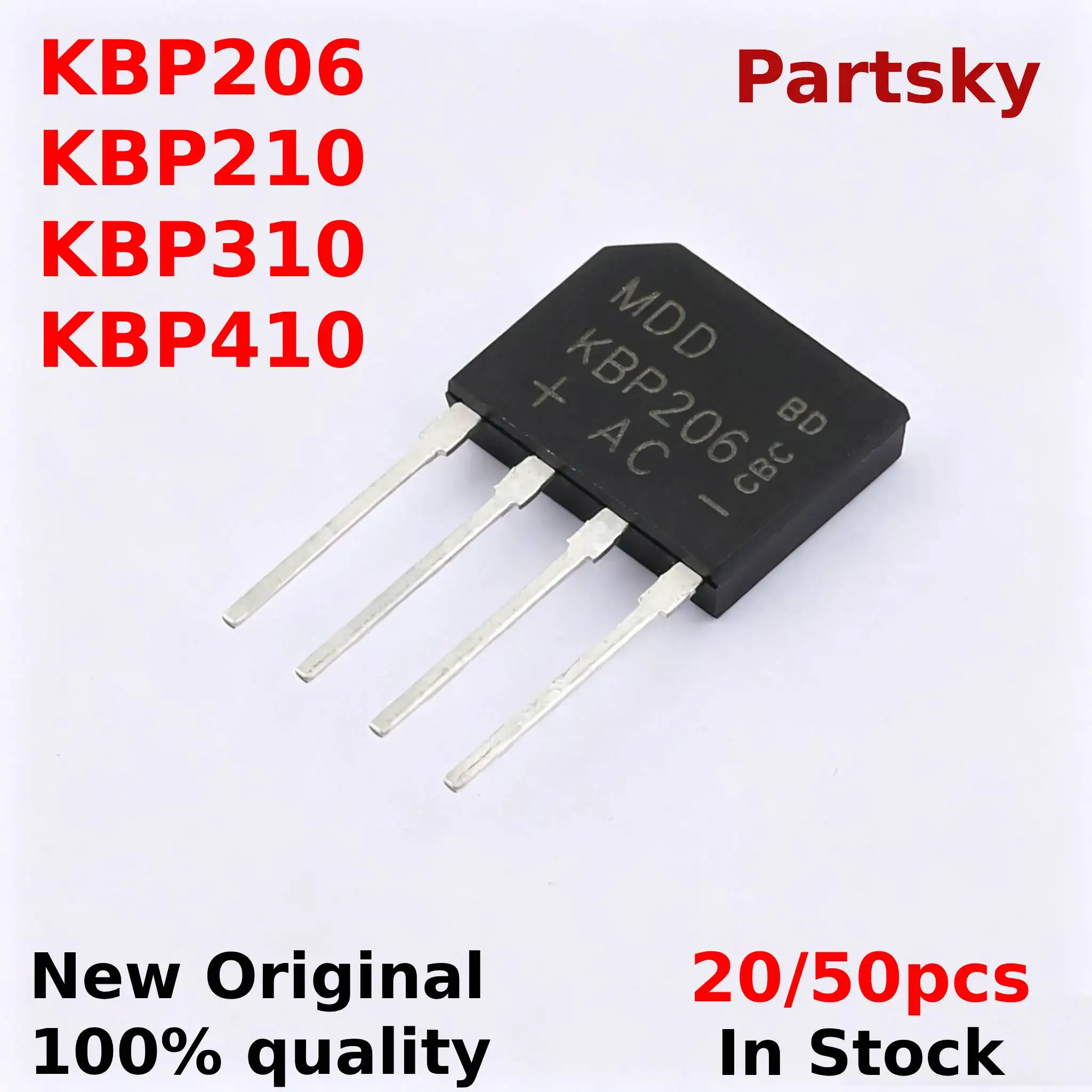 20/50pcs New Original KBP206 KBP210 KBP310 Diode Bridge Rectifier Power Diode Electronic Components In Stock