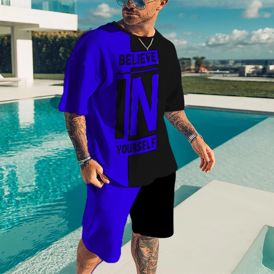 Believe In Yourself-camisetas con estampado 3D para hombre, conjunto de pantalones cortos, chándales, camiseta de manga corta, trajes para niños,