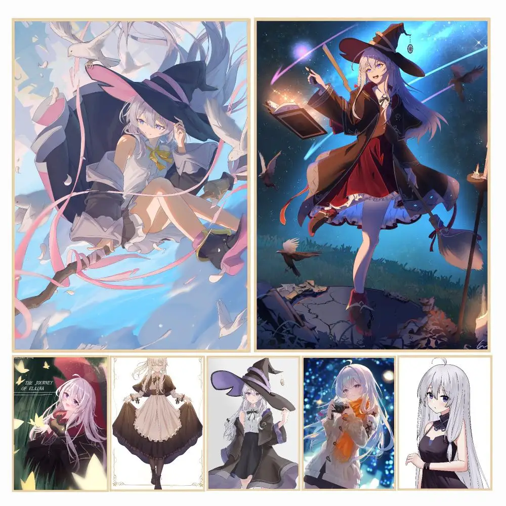 anime W-Wandering Witch The Journey of-F Poster Decorative Wall Art Sticker for Cafe Office Bedroom and Living Room