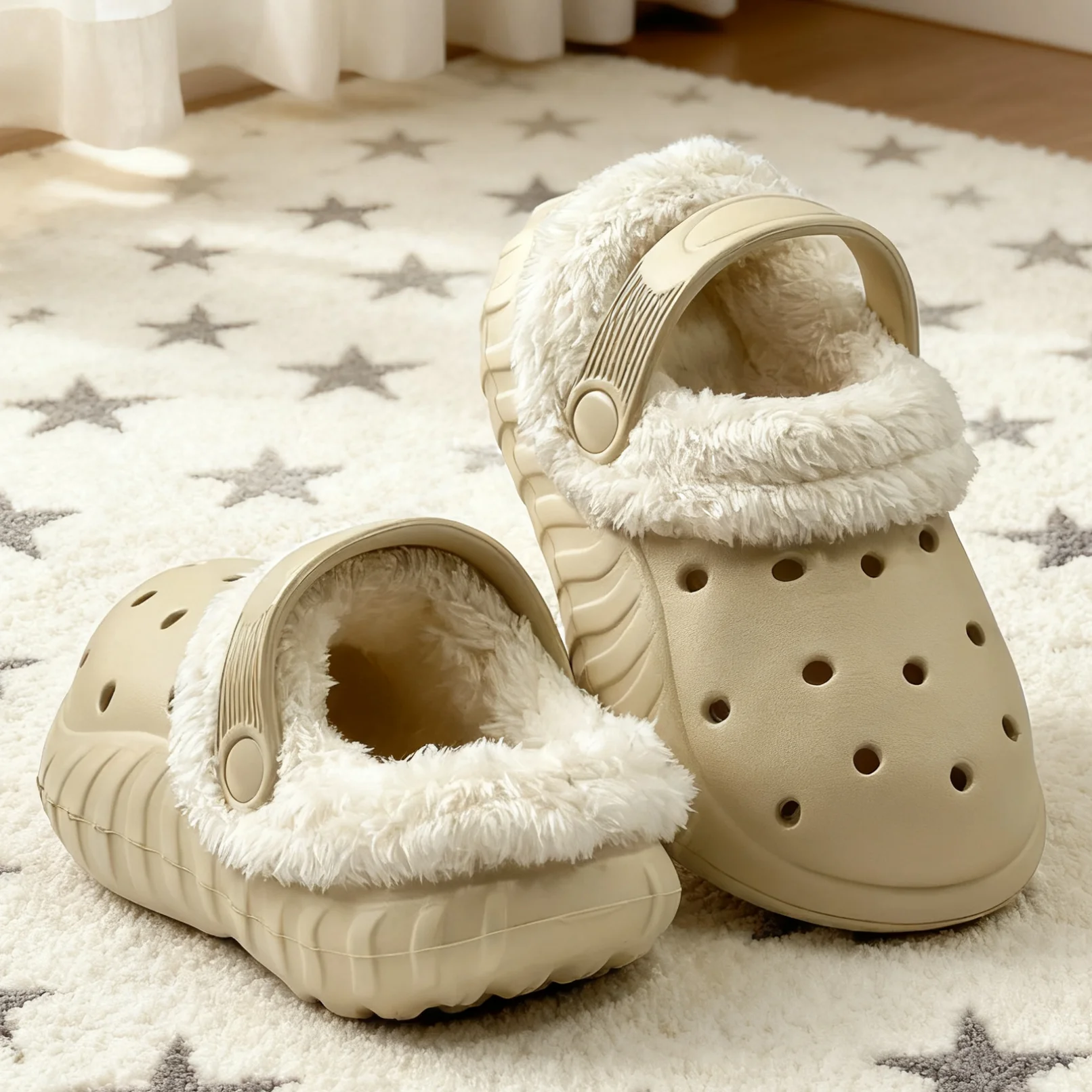 أحذية قطنية للأطفال مع شباشب قطنية كرتونية قطيفة وسميكة للأولاد والبنات في الخريف والشتاء، متوفرة #1