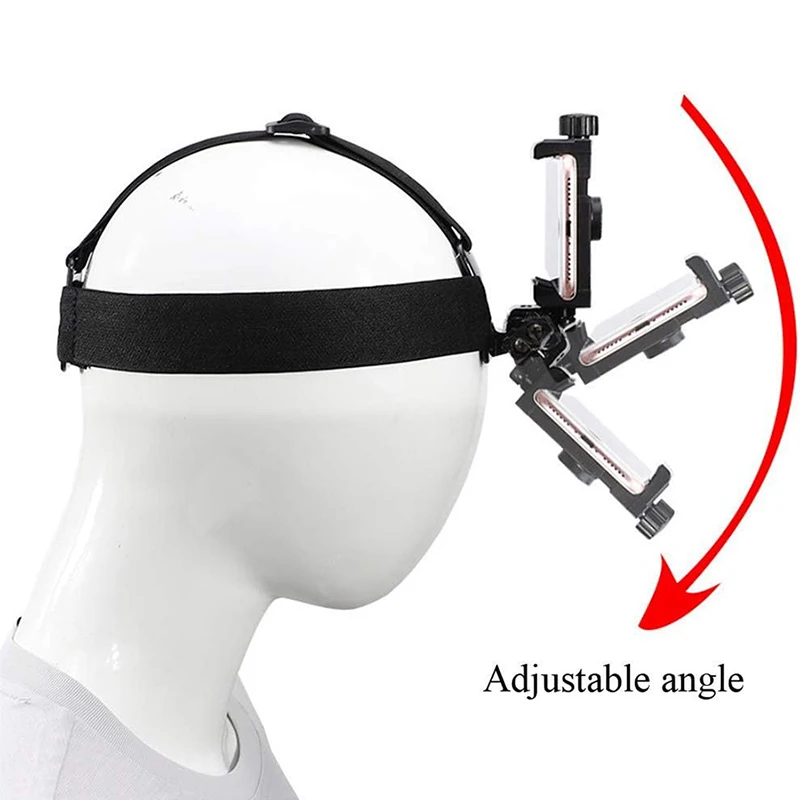 Mobile Phone Holder, Headband, Shooting Fixed Holder, First Person Perspective, Outdoor Car Live Streaming Artifact