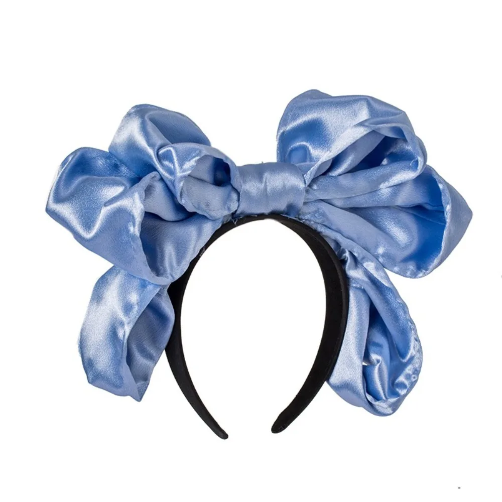 

Elegant Sweet Bowknot Headband Satin Lovely Lolita Hair Band Temperament Hair Accessories Cosplay Hair Hoop Makeup Hairband
