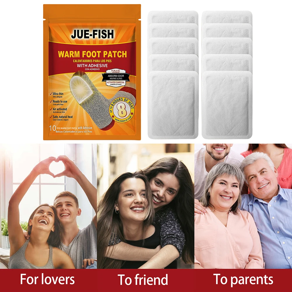 10 قطعة نعل ساخن عديم الرائحة تدفئة الهواء المنشط منصات تدفئة القدم تصل إلى 8 ساعات من الحرارة متعددة الوظائف جهاز تدفئة القدمين لفصل الشتاء