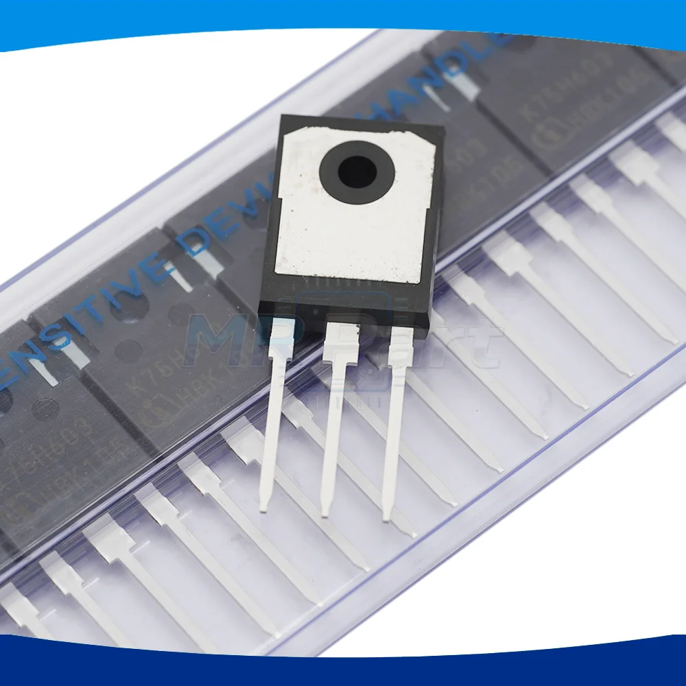 5pieces Original Factory K75H603 Power IGBT 600V 50A High Speed Switching Transistor IKW75N60H3 For Servo Motor Inverter
