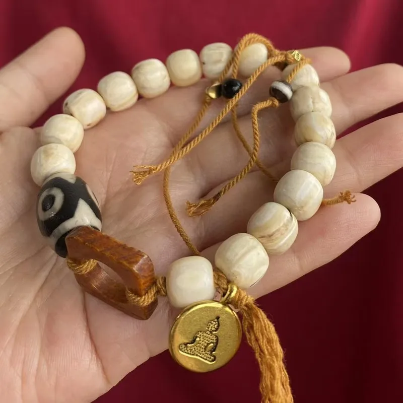 Antique Tibetan camel tooth used for making prayer beads DIY bracelets and other decorative jewelry