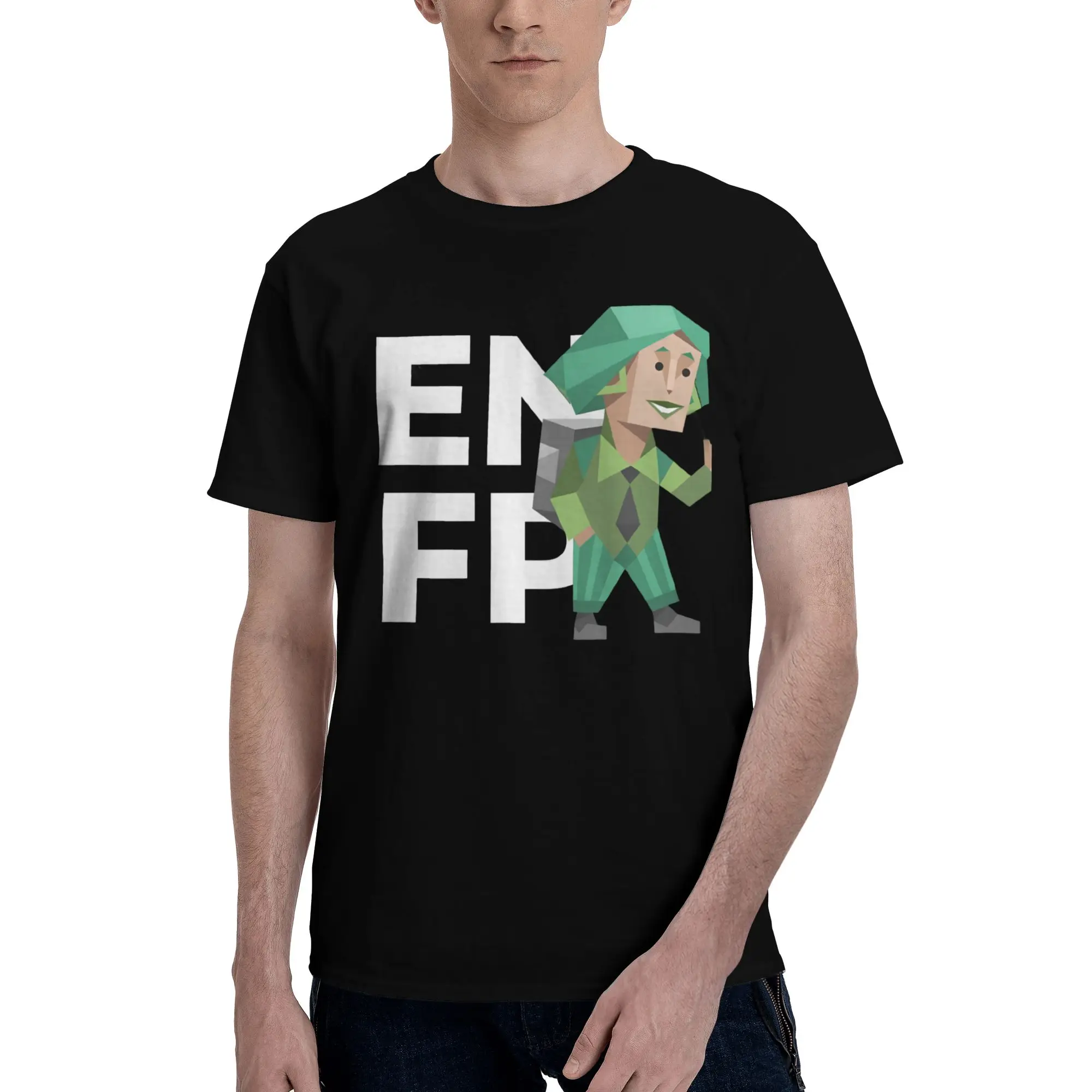 Men Women Print ENFP mbti myers-briggs peronality T Shirt Tee Pure Cotton MBTI 16 Personalities  T-shirts Clothing