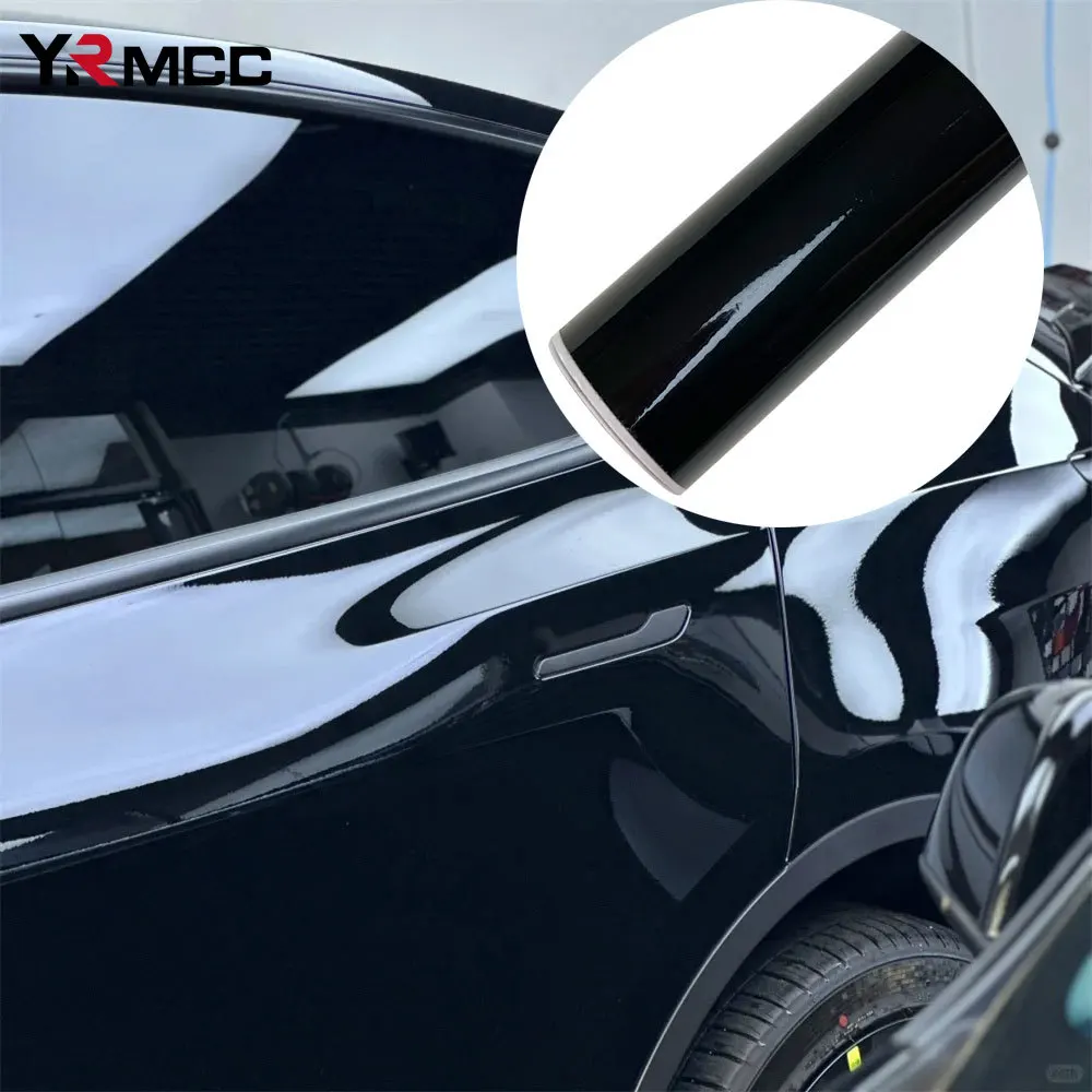 

Автомобильная глянцевая клейкая виниловая пленка, черный цвет, наклейки для автомобиля, мотоцикла, наклейки для стайлинга кузова, декоративные наклейки, автомобильные аксессуары