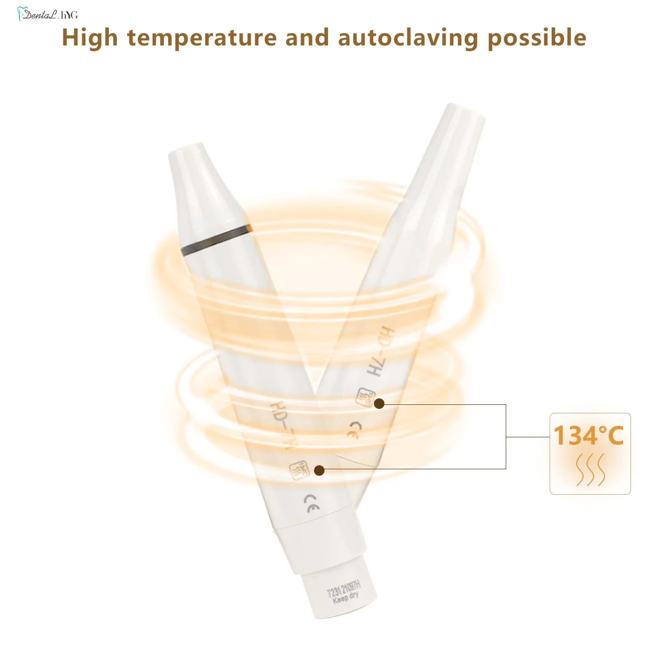 Escarificador ultrasónico Dental, pieza de mano con HW-3H LED, compatible con SATELEC DTE WOODPECKER EMS VRN, obtenga 1 ud. De puntas