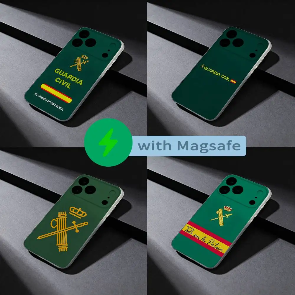 

Spanish Guard Civil Emblem Phone Case For iPhone 17,16,15,14,13,12,X,XS,Pro,Max,Plus,E,Air,Mini with Magsafe Magnetic Frosted