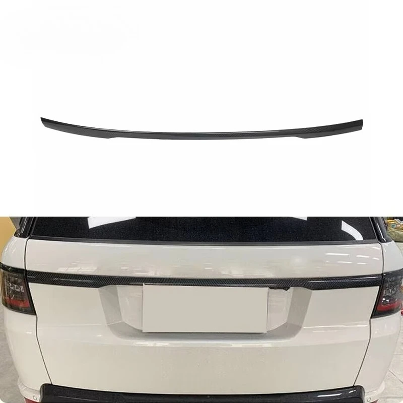 

for Ranger Rover Sport 2018+ Real Carbon Fiber Rear Trunk Decoration Trim Strip Rear Trunk Lip