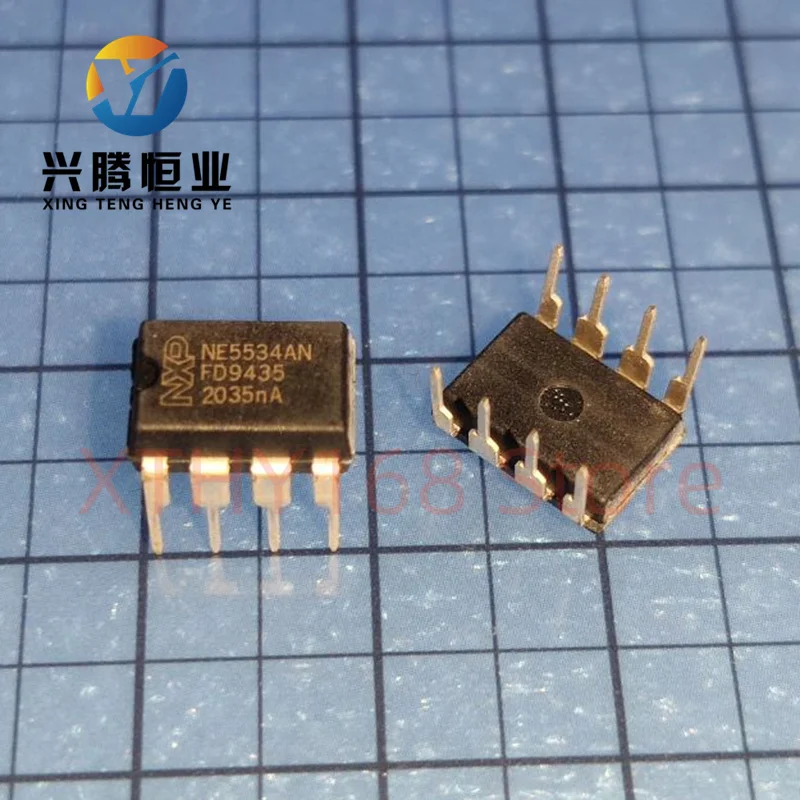 10PCS/lot New OriginaI NE5534AN NE5534ANG or NE5534N NE5534NG NE5534 DIP-8 Low noise op amp