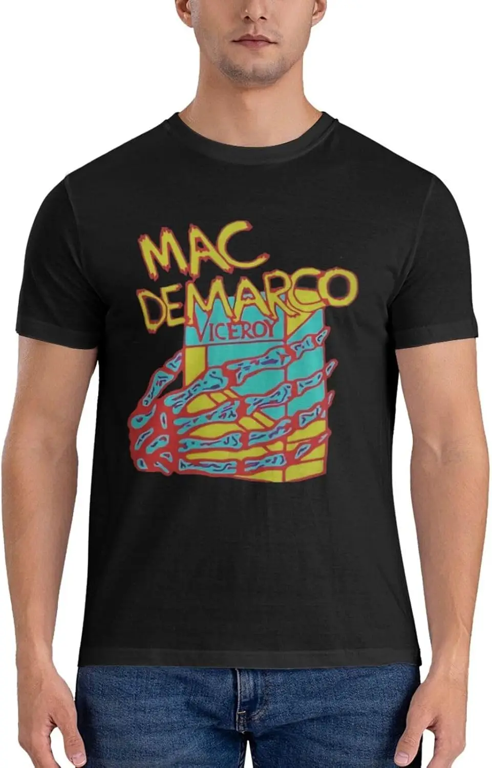 Men's Cotton Short Sleeve Crewneck T Shirt Fashion Graphic Tees Shirt Tops