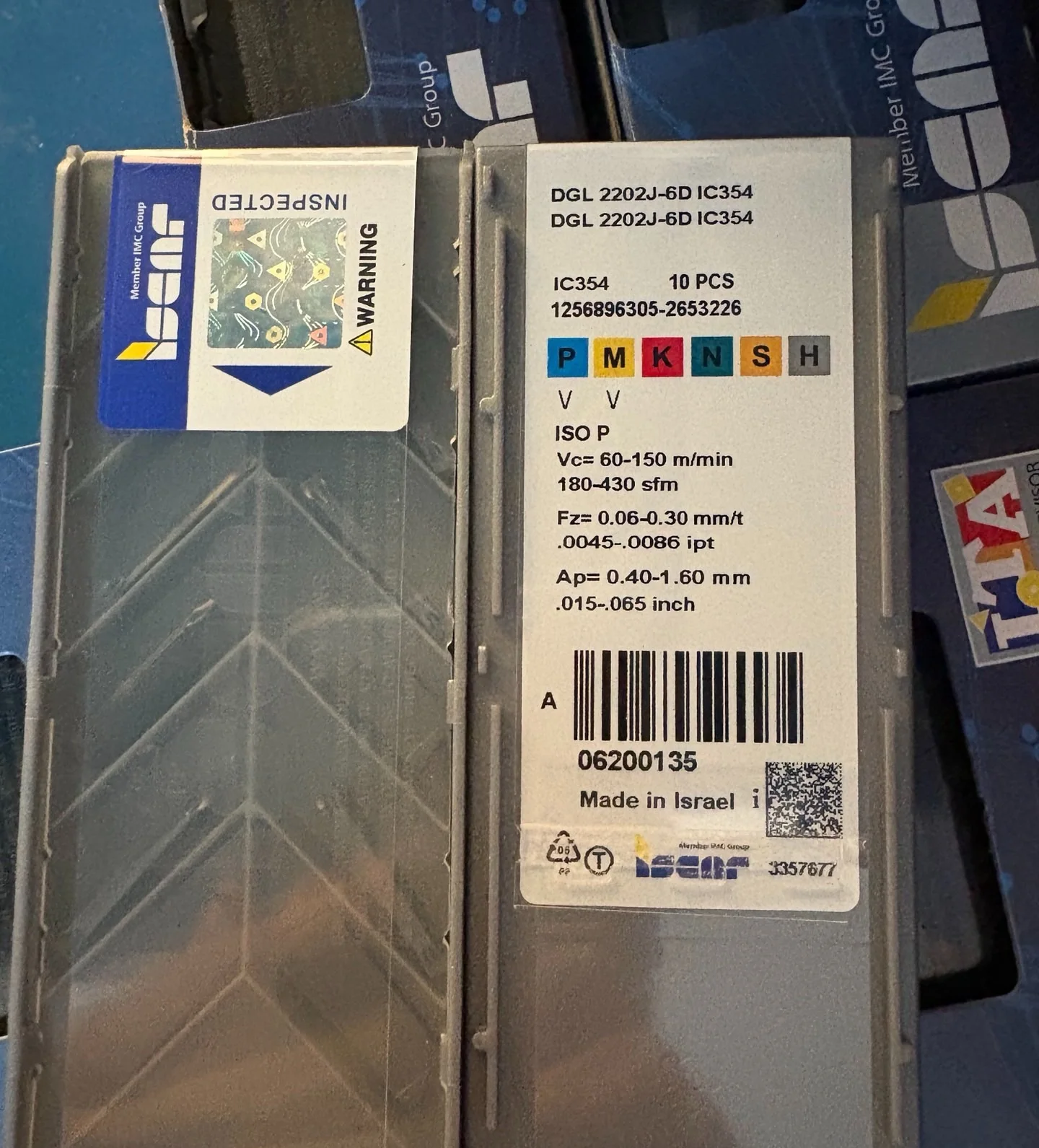 

Hard alloy cutting blades DGL2202C-6D IC354