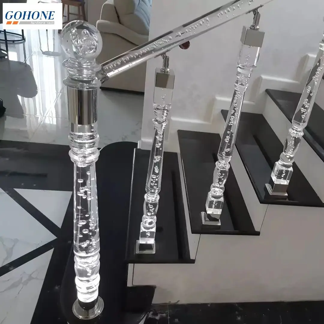 Freeshipping Acrylic PMMA Royal Pantinated Decorative Modern Luxury Column Pole Pillar Baluster King Post