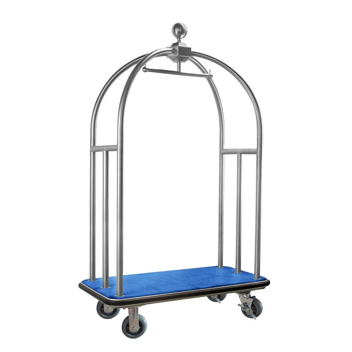 Hotel Luggage Trolley Hotel Luggage Cart Bellman Trolley With Blue Carpet