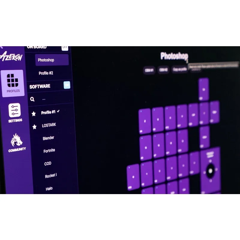 Cyborg Gaming Keyboard – Clavier programmable à une main pour les jeux sur PC – avec manette analogique et 29 touches programmables –