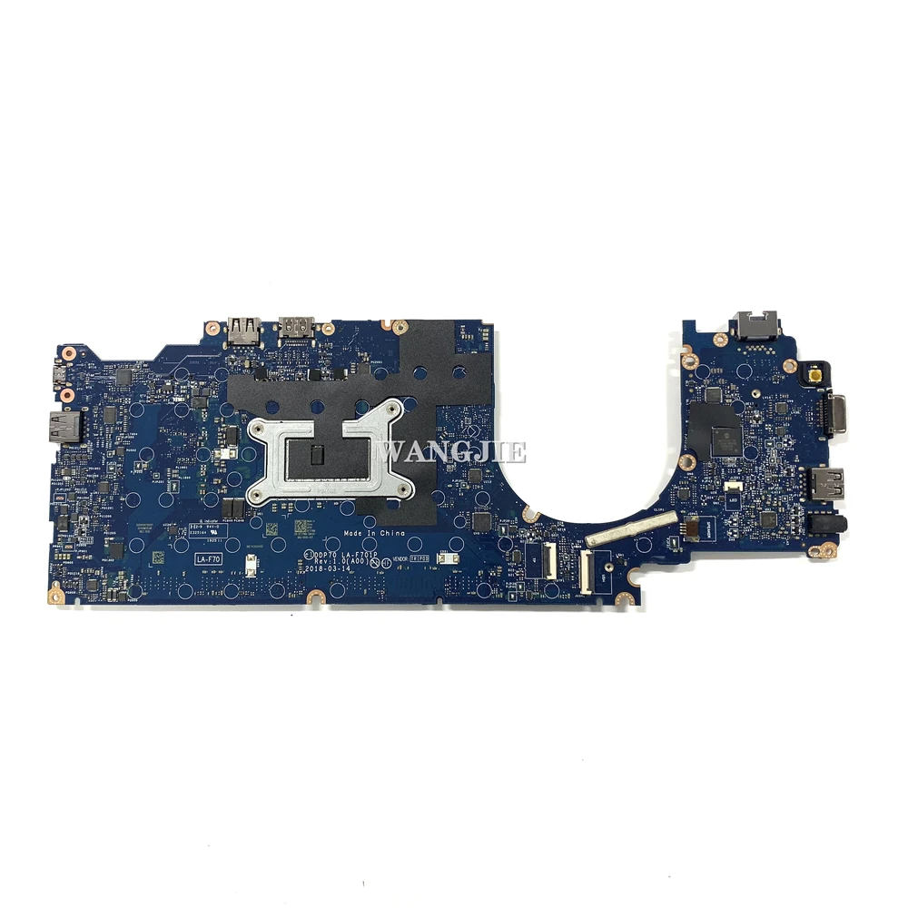 Imagem -02 - Placa-mãe para Laptop Ddr4 para Dell Latitude 5491 Cn0f37wm 0f37wm Ddp70 La-f701p Sr3yz I78850h Testado