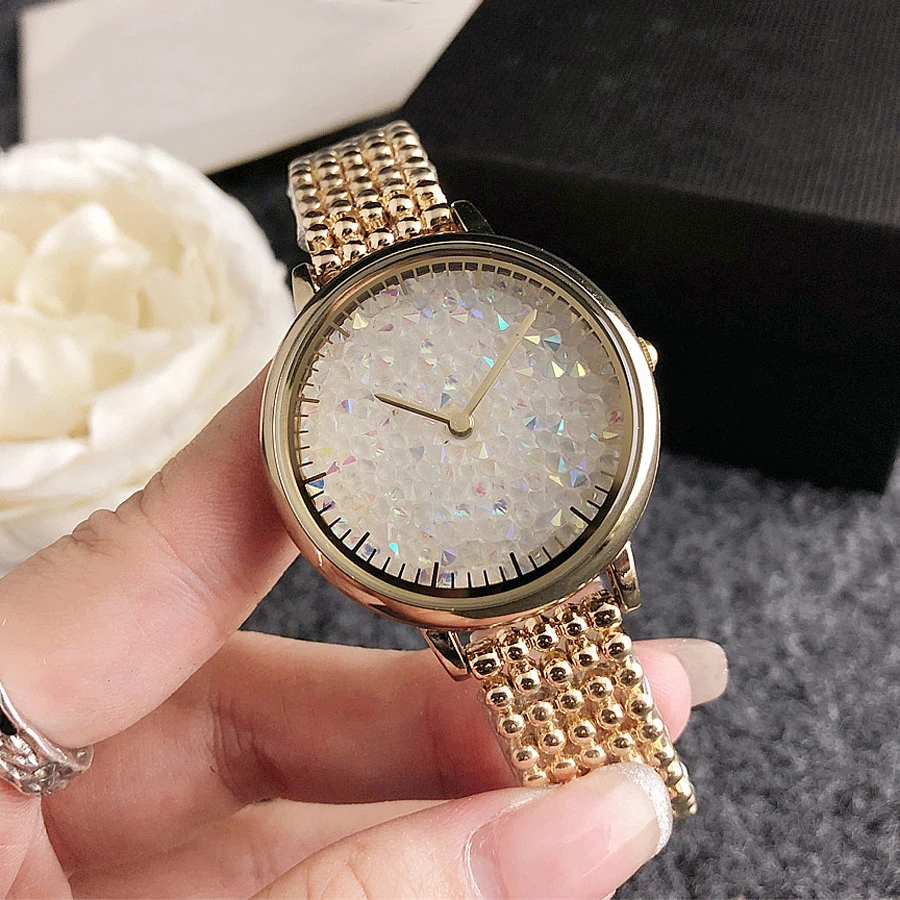 Ensemble de montres à quartz pour femmes, bracelet en acier diamant, cadeaux pour filles, mode, nouveau, 2024