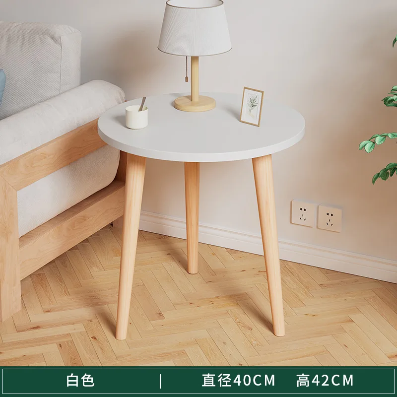 Small Table Living Room Small Coffee Table Mini Bedroom Minimalist Bedside Balcony Small round Table Simple Ins Style Sofa Table