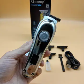 Geemy GM-6682 Holičské vybavení Profesionální akumulátorový elektrický zastřihovač vlasů Dobíjecí zastřihovače vlasů pro muže 10 nejlepší prodej zastřihovač vlasů geemy - №2