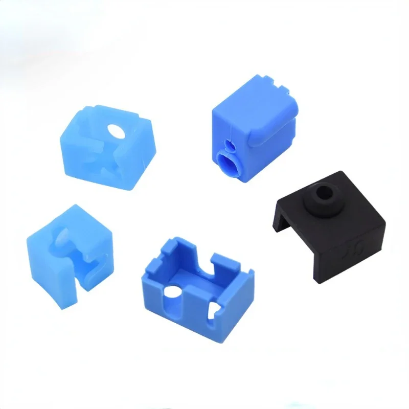 For E3DV6/V5 MK8/Volnaco/Volcano PT100/CR-10/CR6 SE/Ender3S1 Heat Block Sock Silicone Sleeve Heater Block Hotend Protector Cover