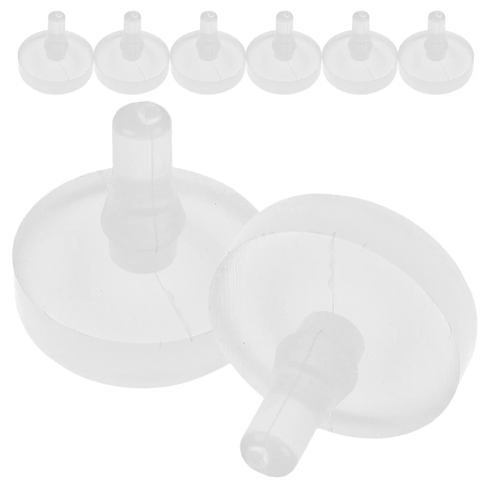 

8pcs Light Switch Rubber Silicone Sealing Plugs Pad White Clutch Replacement Lock Durable Pedal Stoppers Vehicle Accessories