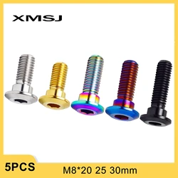 XMSJ Titanium Motorcycle Brake Disc Screw Disc Brake Rotor Bolts Fastener M8*20 25 30mm for Suzuki Floating Wheel Disk Fixing