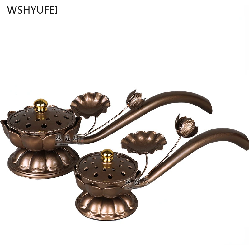 copper alloy Lotus Hand Stove home decoration Buddhist Hall temple Study supplies sacrifice Feng Shui  pray for auspiciousness