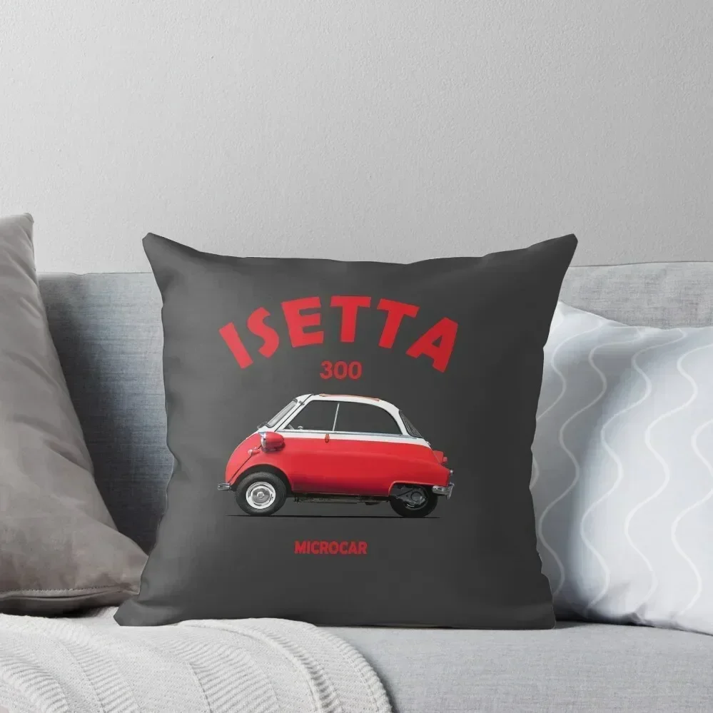 The Isetta 300 Microcar Throw Pillow Pillows Aesthetic home decor items christmas decorations 2025 pillow