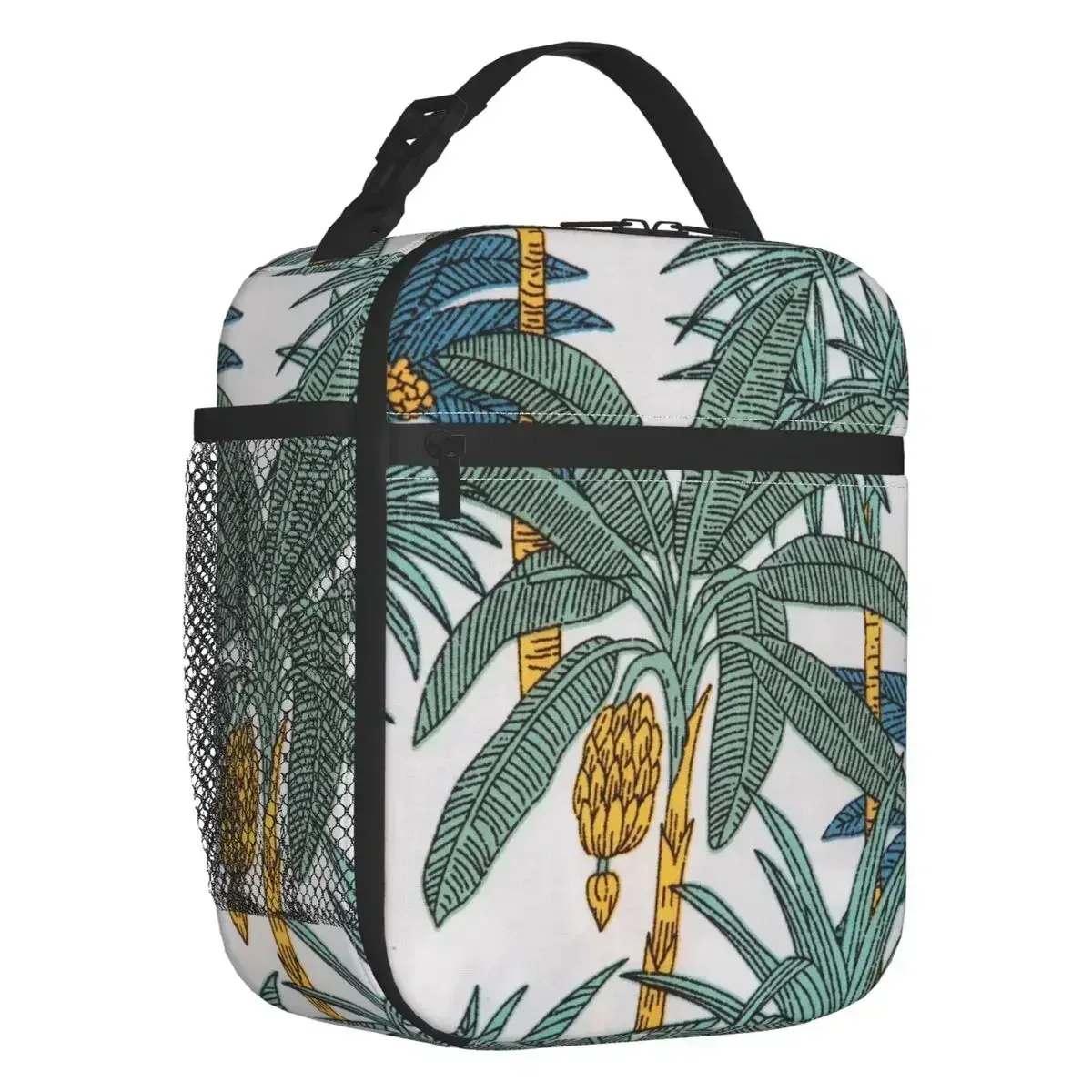 

Plantain Palm Banana Tree Thermal Insulated Lunch Bags Women Resuable Lunch Tote for Outdoor Camping Travel Storage Food Box