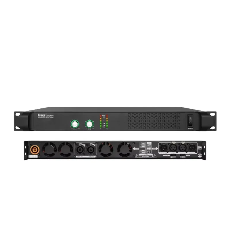 Professional 2 Channels 600W*2 High Power Digital Echo Mixer Power Amplifier