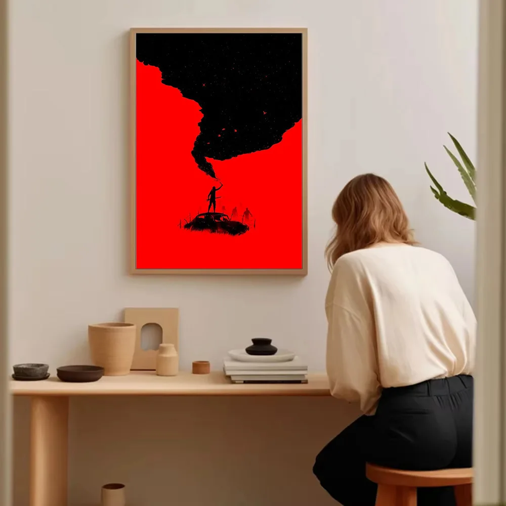 فيلم الرعب المشارك قماش جدار الفن الظلام ديكور المنزل مخيف القوطية مخيف طباعة ديكور القوطية فيلم الرعب الفن #5